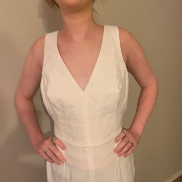 NWT Antonio Melani ivory jumpsuit romper, size 6 - Picture 5 of 10